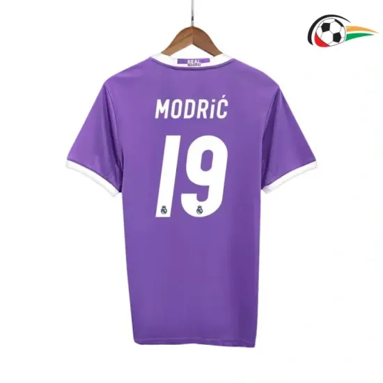 Camisola MODRIĆ 19 Real Madrid Qualidade AAA Away Segundo Kit 2016/17 Retro Classicas Roxo Camisola MODRIĆ 19 Real Madrid Qualidade AAA Away Segundo Kit 2016/17 Retro Classicas Roxo