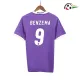 Camisa BENZEMA 9 Real Madrid Qualidade Premium Visitante Segundo Kit 2016/17 Retro Roxo Camisa BENZEMA 9 Real Madrid Qualidade Premium Visitante Segundo Kit 2016/17 Retro Roxo