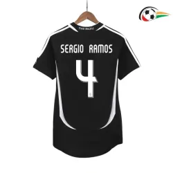 Equipacione SERGIO RAMOS 4 Real Madrid Replicas Away 2006/07 Classicas Preto
