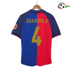 GUARDIOLA 4 Barcelona Camisola Baratas Primeiro Kit 1999/00 Retro Classicas Vermelho/Azul