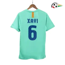 XAVI 6 Barcelona Camisola Qualidade AAA Segundo Kit 2010/11 Retro Classicas Verde