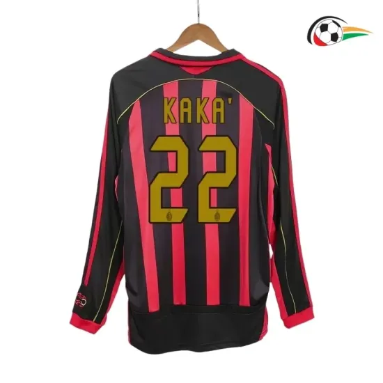 KAKA'22 AC Milan Camiseta Qualidade AAA Home 2006/07 Vintage ML Vermelho/Preto KAKA'22 AC Milan Camiseta Qualidade AAA Home 2006/07 Vintage ML Vermelho/Preto