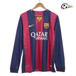 Camisola MESSI 10 Barcelona Futebol Local 2014/15 Retro Classicas ML Vermelho/Azul
