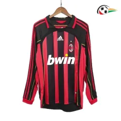 Equipacione MALDINI 3 AC Milan Qualidade TAILANDESA Local Primeiro Kit 2006/07 Classicas ML Vermelho/Preto