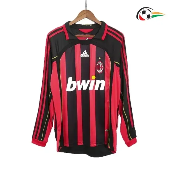 Equipacione MALDINI 3 AC Milan Qualidade TAILANDESA Local Primeiro Kit 2006/07 Classicas ML Vermelho/Preto Equipacione MALDINI 3 AC Milan Qualidade TAILANDESA Local Primeiro Kit 2006/07 Classicas ML Vermelho/Preto