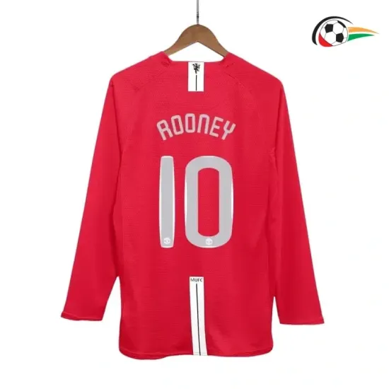 ROONEY 10 Manchester United Equipacione Replicas Home Primeiro Kit 2007/08 Classicas ML Vermelho ROONEY 10 Manchester United Equipacione Replicas Home Primeiro Kit 2007/08 Classicas ML Vermelho