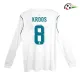 Camiseta KROOS 8 Real Madrid Qualidade AAA Primeiro Kit 2017/18 Vintage ML Branco Camiseta KROOS 8 Real Madrid Qualidade AAA Primeiro Kit 2017/18 Vintage ML Branco