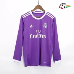 SERGIO RAMOS 4 Real Madrid Camisa Replicas Away 2016/17 Retro ML Roxo