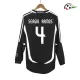Camisola SERGIO RAMOS 4 Real Madrid Qualidade AAA Segundo Kit 2006/07 Retro Classicas ML Preto Camisola SERGIO RAMOS 4 Real Madrid Qualidade AAA Segundo Kit 2006/07 Retro Classicas ML Preto