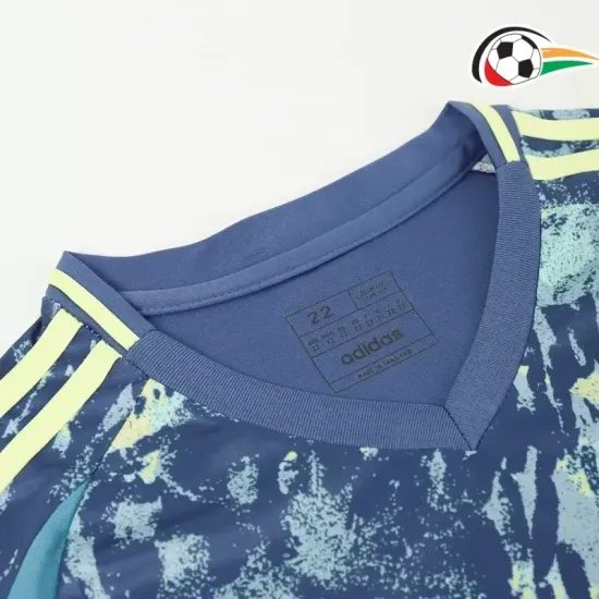 Ajax Camisola Qualidade AAA Visitante Segundo Kit 2024/25 Niños Azul Ajax Camisola Qualidade AAA Visitante Segundo Kit 2024/25 Niños Azul