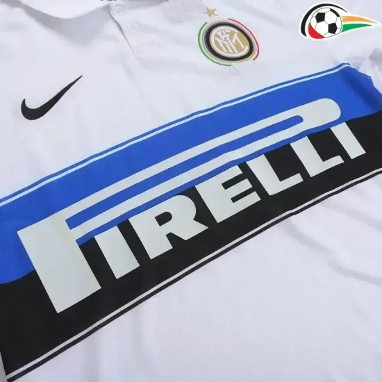 Equipacione Inter de Milan Qualidade Premium Visitante 2009/10 Retro Branco