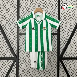 Equipacione Real Betis Replicas Home Primeiro Kit 1995/97 Vintage (Camisola + Calções) Verde/Branco