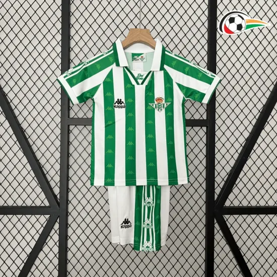 Equipacione Real Betis Replicas Home Primeiro Kit 1995/97 Vintage (Camisola + Calções) Verde/Branco Equipacione Real Betis Replicas Home Primeiro Kit 1995/97 Vintage (Camisola + Calções) Verde/Branco
