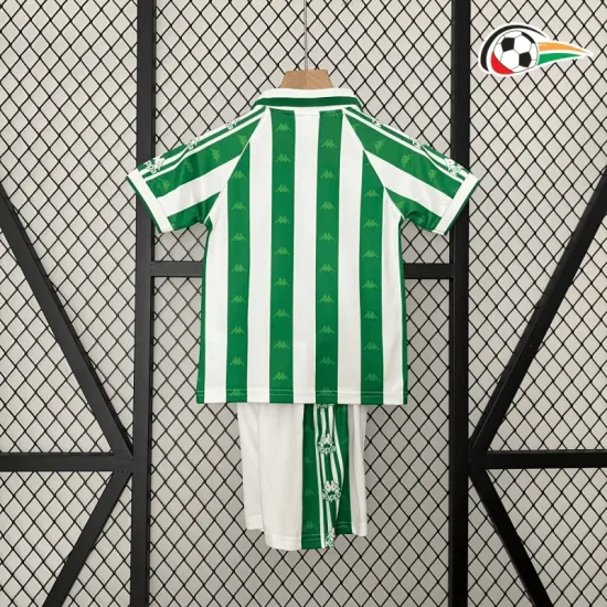 Equipacione Real Betis Replicas Home Primeiro Kit 1995/97 Vintage (Camisola + Calções) Verde/Branco Equipacione Real Betis Replicas Home Primeiro Kit 1995/97 Vintage (Camisola + Calções) Verde/Branco
