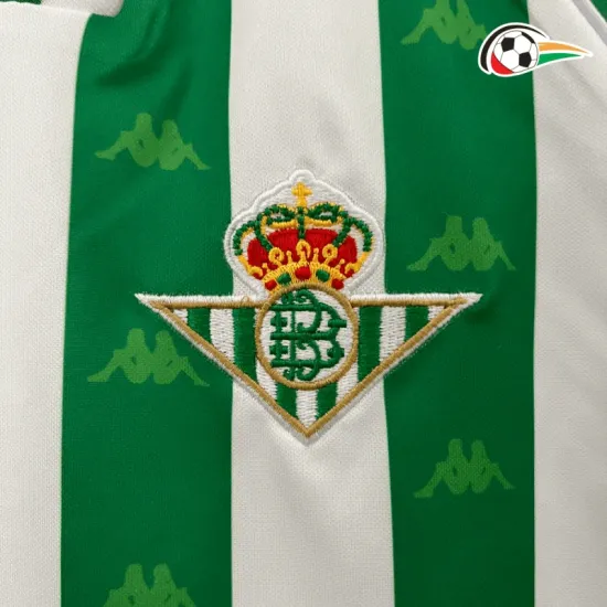 Equipacione Real Betis Replicas Home Primeiro Kit 1995/97 Vintage (Camisola + Calções) Verde/Branco Equipacione Real Betis Replicas Home Primeiro Kit 1995/97 Vintage (Camisola + Calções) Verde/Branco