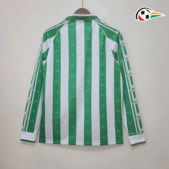 Real Betis Camisola Baratas Home 1996/97 Classicas ML Verdel/Branco Real Betis Camisola Baratas Home 1996/97 Classicas ML Verdel/Branco
