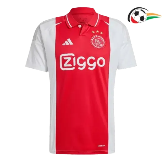 Camisola Ajax Futebol Local 2024/25 Vermelho/Branco Camisola Ajax Futebol Local 2024/25 Vermelho/Branco
