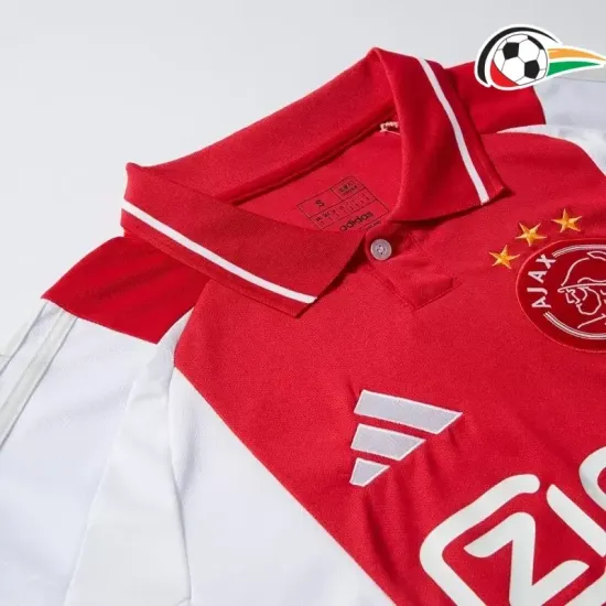 Camisola Ajax Futebol Local 2024/25 Vermelho/Branco Camisola Ajax Futebol Local 2024/25 Vermelho/Branco