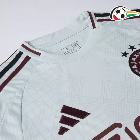Camiseta Ajax Baratas Alternativa Terceiro Kit 2024/25 Branco Camiseta Ajax Baratas Alternativa Terceiro Kit 2024/25 Branco