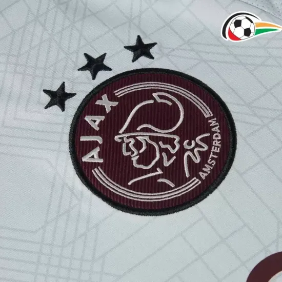 Camiseta Ajax Baratas Alternativa Terceiro Kit 2024/25 Branco Camiseta Ajax Baratas Alternativa Terceiro Kit 2024/25 Branco