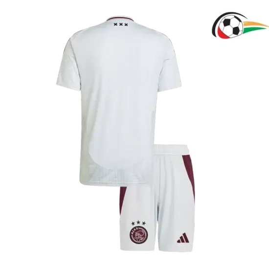 Ajax Camisa Qualidade Premium Thrid 2024/25 Infantil Branco Ajax Camisa Qualidade Premium Thrid 2024/25 Infantil Branco