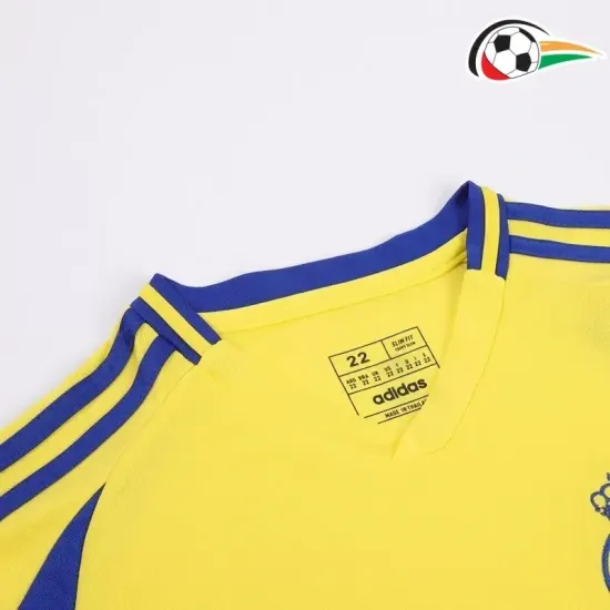 Camisa Al-Nassr FC Qualidade TAILANDESA Home 2024/25 (Camisola + Calções) Amarelo