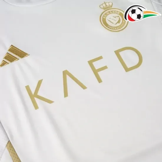Camiseta Al-Nassr FC Qualidade AAA Alternativa 2024/25 Niños Branco Camiseta Al-Nassr FC Qualidade AAA Alternativa 2024/25 Niños Branco