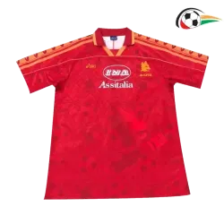 AS Roma Equipacione Qualidade TAILANDESA Local Primeiro Kit 1995/96 Vintage Vermelho