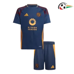 Camisola AS Roma Qualidade AAA Terceiro Kit 2024/25 Infantil Azul