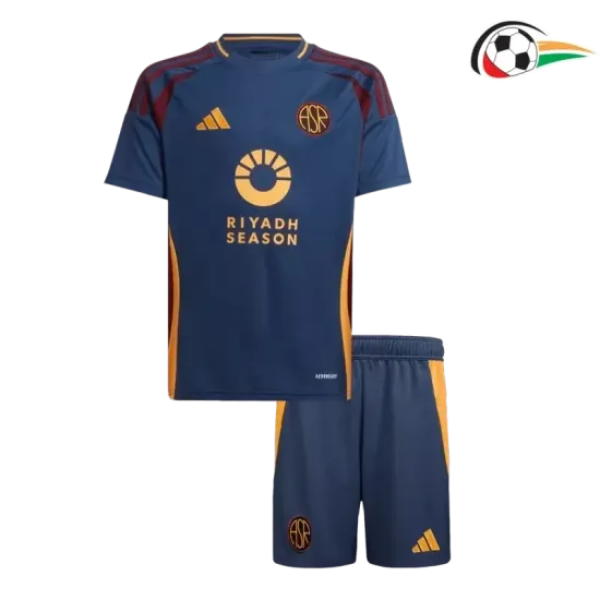 Camisola AS Roma Qualidade AAA Terceiro Kit 2024/25 Infantil Azul Camisola AS Roma Qualidade AAA Terceiro Kit 2024/25 Infantil Azul