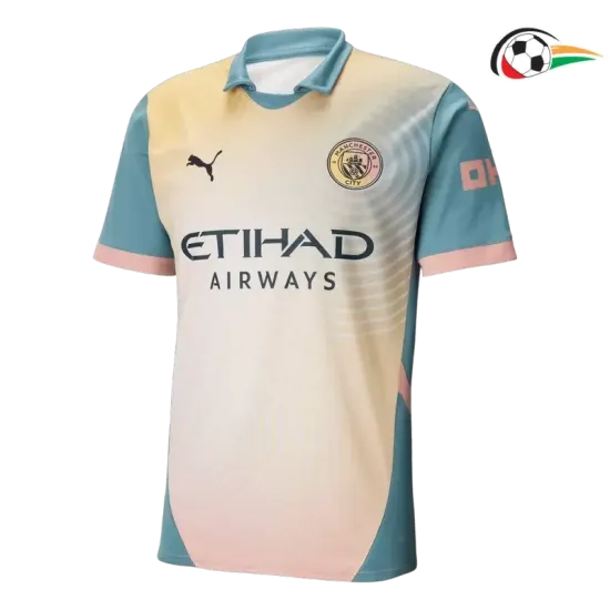 Camisa Manchester City Baratas 4th 2024/25 Amarelo Camisa Manchester City Baratas 4th 2024/25 Amarelo