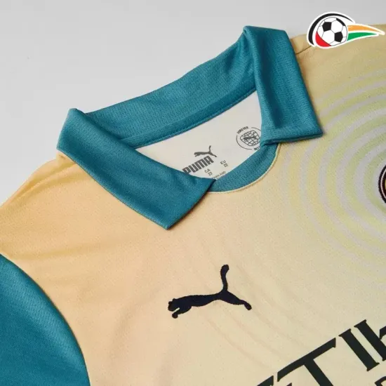 Equipacione Manchester City Qualidade AAA 4th 2024/25 Infantil Amarelo Equipacione Manchester City Qualidade AAA 4th 2024/25 Infantil Amarelo