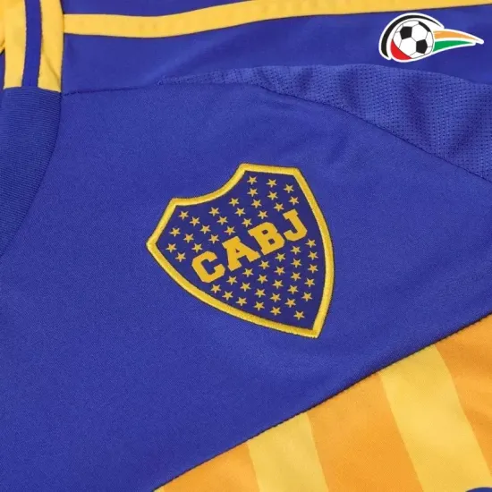 Boca Juniors Camiseta Futebol Home Primeiro Kit 2024/25 Azul/Amarelo