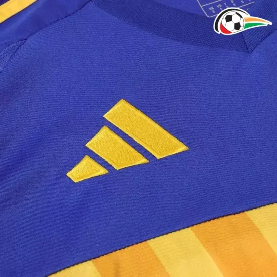 Boca Juniors Camiseta Futebol Home Primeiro Kit 2024/25 Azul/Amarelo