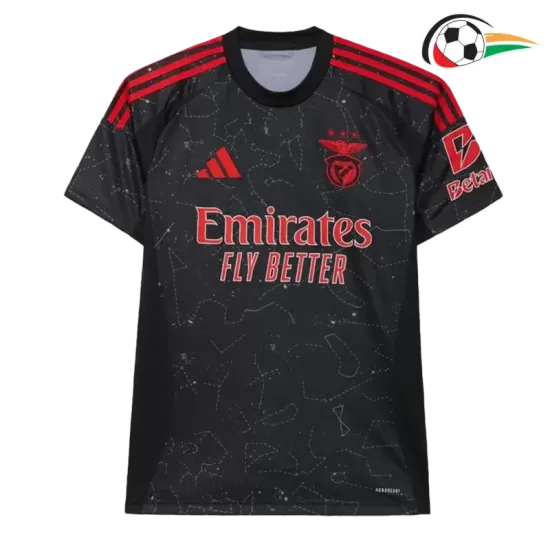 Camisa Benfica Replicas Visitante 2024/25 Preto Camisa Benfica Replicas Visitante 2024/25 Preto