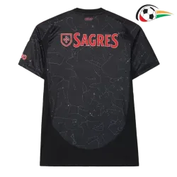 Camisa Benfica Replicas Visitante 2024/25 Preto