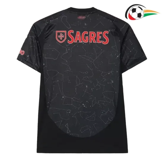 Camisa Benfica Replicas Visitante 2024/25 Preto Camisa Benfica Replicas Visitante 2024/25 Preto