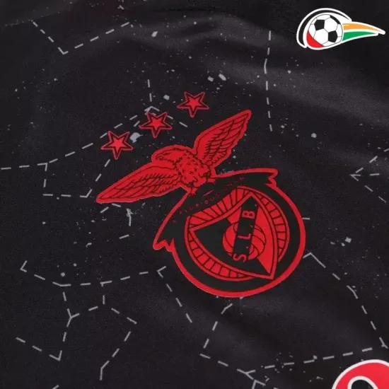 Camisa Benfica Replicas Visitante 2024/25 Preto Camisa Benfica Replicas Visitante 2024/25 Preto