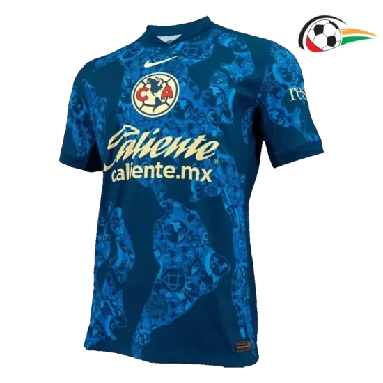 Camisa Club América Qualidade Premium Away 2024/25 Jogador Azul Camisa Club América Qualidade Premium Away 2024/25 Jogador Azul