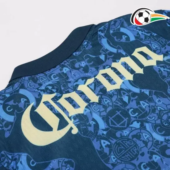 Camisa Club América Qualidade Premium Away 2024/25 Jogador Azul Camisa Club América Qualidade Premium Away 2024/25 Jogador Azul