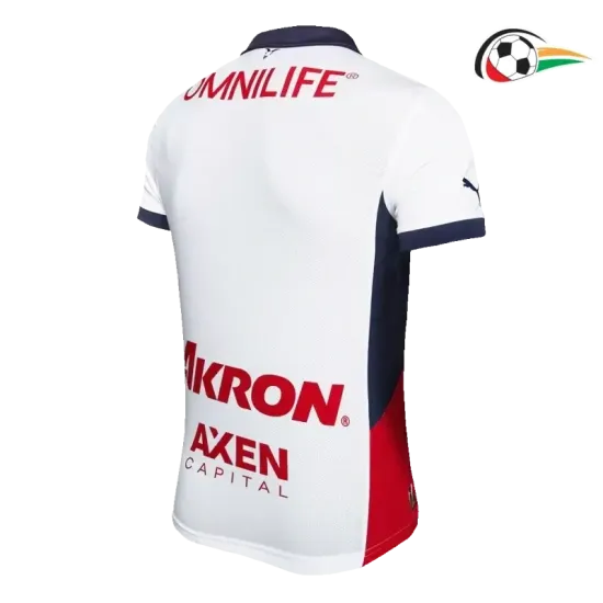 Camiseta Chivas Qualidade AAA Visitante Segundo Kit 2024/25 Versão Jogador Branco Camiseta Chivas Qualidade AAA Visitante Segundo Kit 2024/25 Versão Jogador Branco