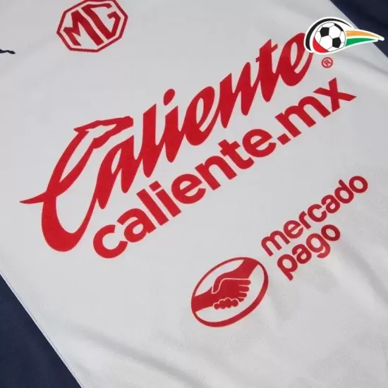 Chivas Camisa Replicas Visitante 2024/25 Branco Chivas Camisa Replicas Visitante 2024/25 Branco