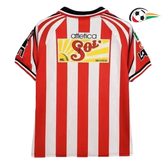 Chivas Camiseta Baratas Local Primeiro Kit 1998/99 Vintage Vermelho/Branco Chivas Camiseta Baratas Local Primeiro Kit 1998/99 Vintage Vermelho/Branco