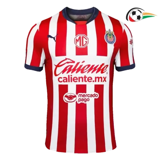 Chivas Camisola Futebol Home 2024/25 Vermelho/Branco Chivas Camisola Futebol Home 2024/25 Vermelho/Branco