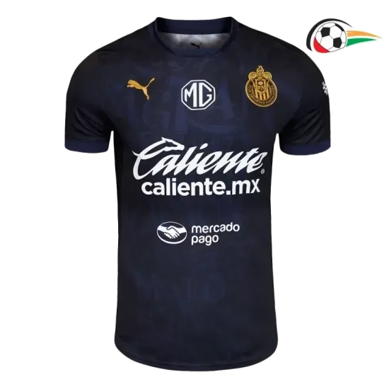 Equipacione Chivas Qualidade Premium Terceiro Kit 2024/25 Jogador Preto Equipacione Chivas Qualidade Premium Terceiro Kit 2024/25 Jogador Preto