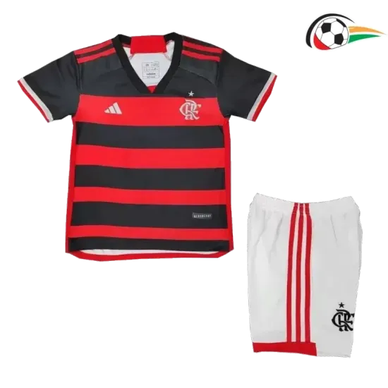 Camisa Flamengo Qualidade TAILANDESA Local 2024/25 (Camisola + Calções) Vermelho/Preto Camisa Flamengo Qualidade TAILANDESA Local 2024/25 (Camisola + Calções) Vermelho/Preto