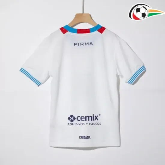 Cruz Azul Camiseta Futebol Segundo Kit 2024/25 Infantil Branco Cruz Azul Camiseta Futebol Segundo Kit 2024/25 Infantil Branco