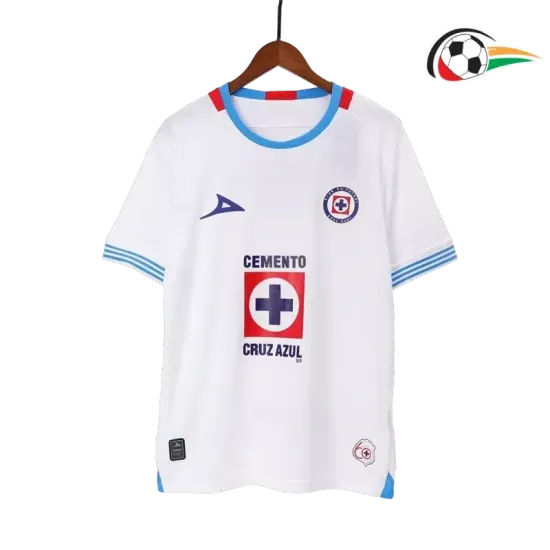 Camisa Cruz Azul Replicas Visitante Segundo Kit 2024/25 Versão Jogador Branco