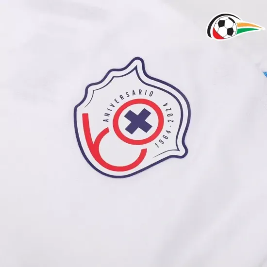 Camisa Cruz Azul Replicas Visitante Segundo Kit 2024/25 Versão Jogador Branco