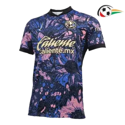 Camiseta Club América Futebol Alternativa Terceiro Kit 2024/25 Versão Jogador Preto/Azul